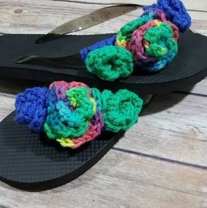Flower flip flops